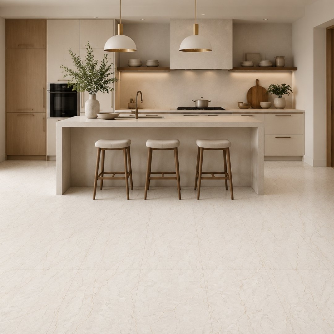 AL Nilambar Crema Marble & Stone Kitchen Tiles - My Home Studio